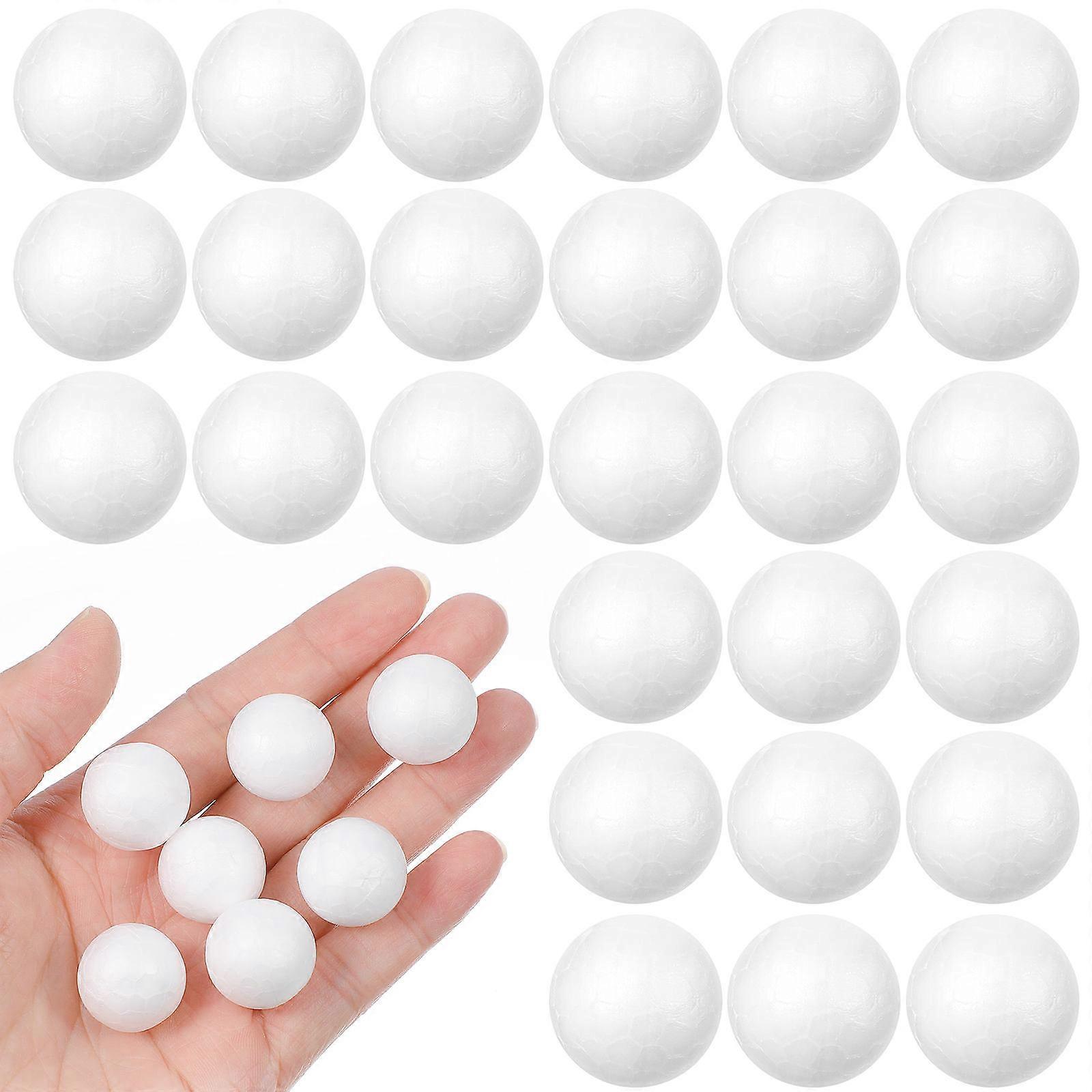 White Polystyrene Balls Craft for Wedding Decoration 1400Pcs Solid Spheres