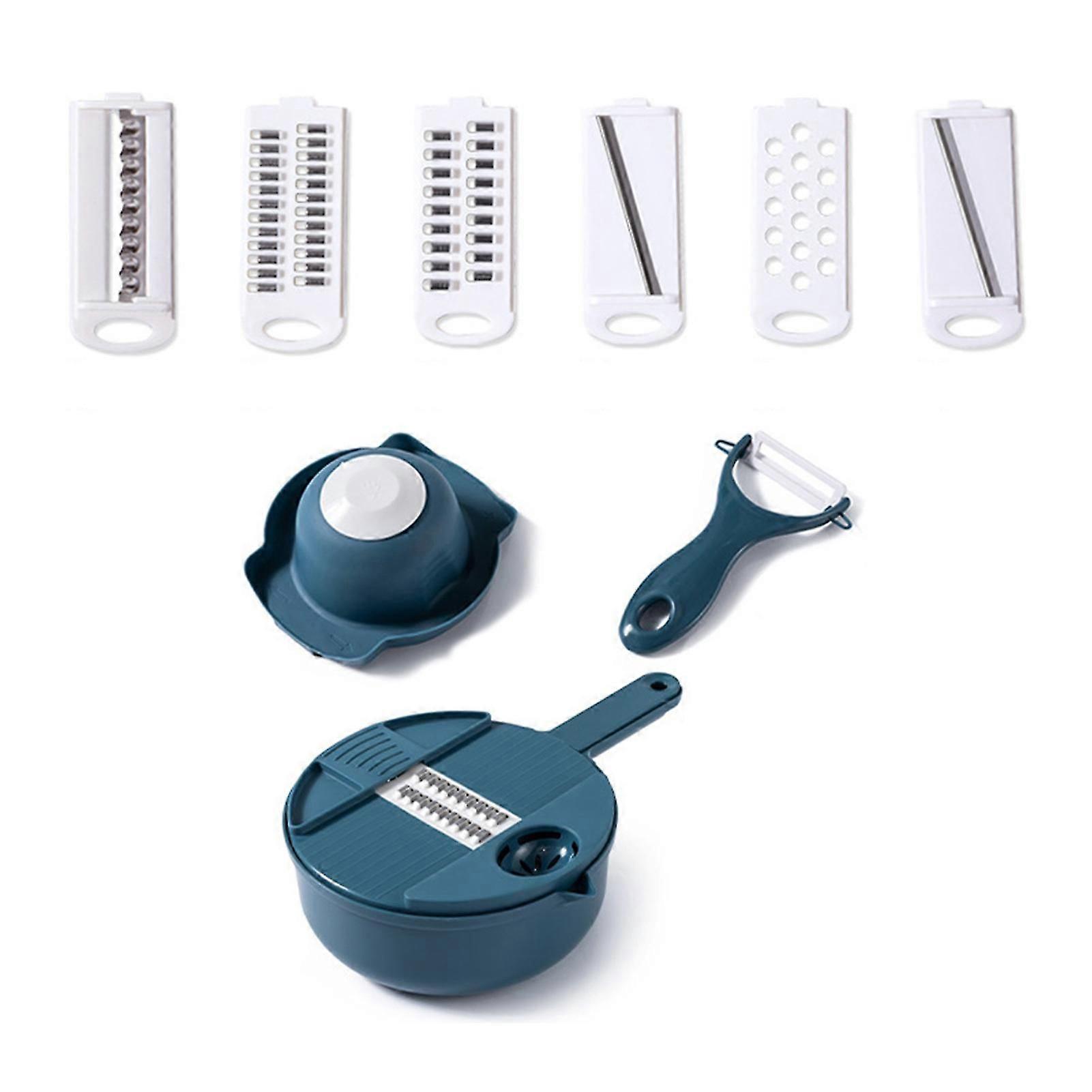 1 Set Multi-function Cutter Drainable Shredded Vegetables Plastic Chopper Carrots Potatoes Manually Cutter For Kitchen