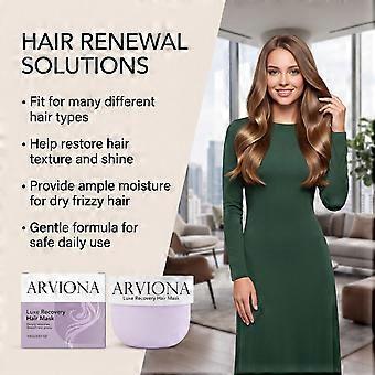 Deep Conditioning Hair Mask with Shea Butter & Argan Oil  Vegan Moisturizing Treatment for Dry, Damaged Hair | Frizz Control, Paraben & Sulfate-Free (