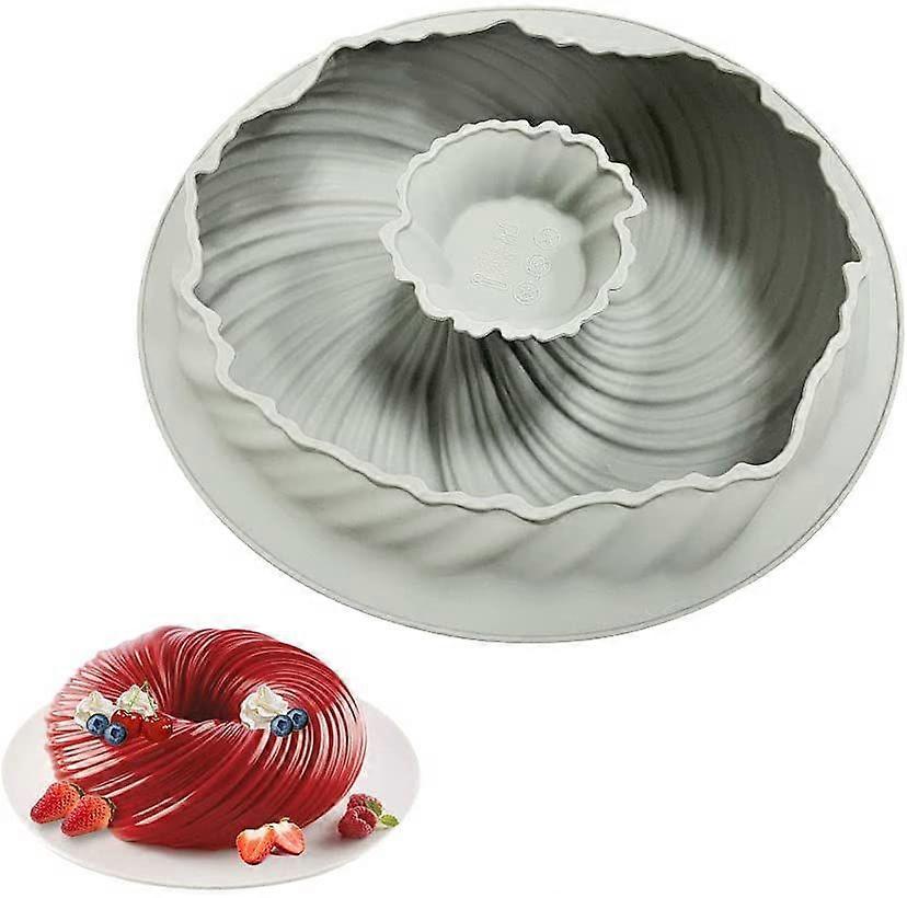 Silikon-Backform Backform, DIY-Backwerkzeug 3D-Spiralkuchen-Backformen