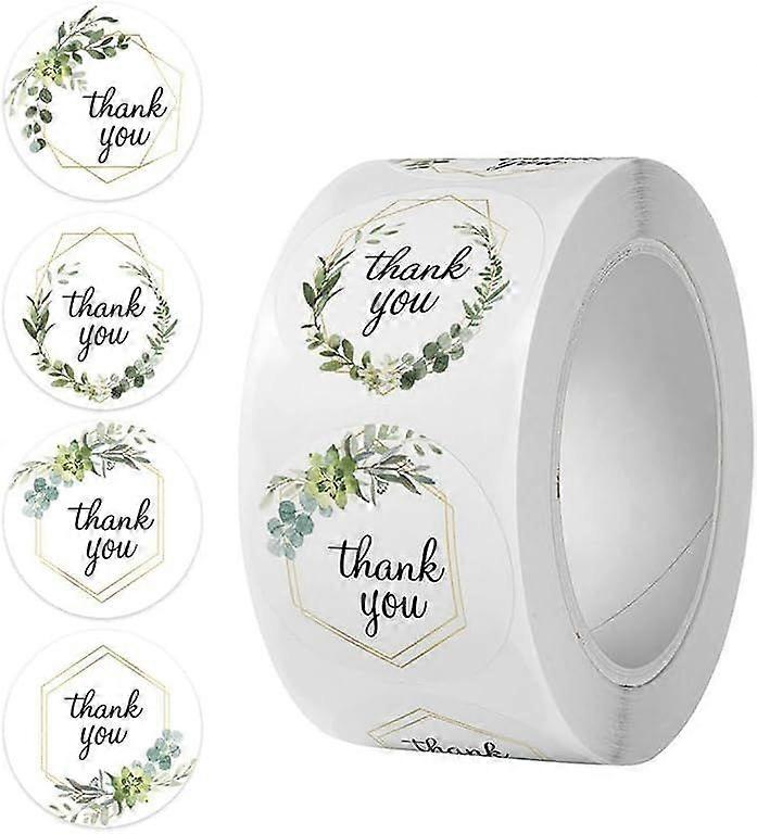 500 round 2.5 cm (1 inch) stickers.