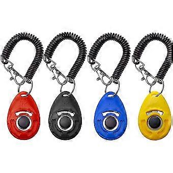 Pet Training Clicker, 4 Stück Heilwiy Geschenk Mehrfarbig langlebig und leicht