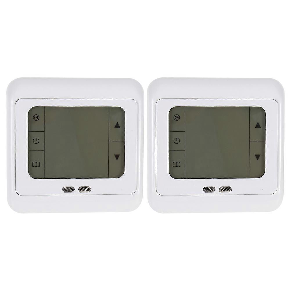 2pcs Programmable Digital Thermoregulator Touch Screen Room Heating Thermostat