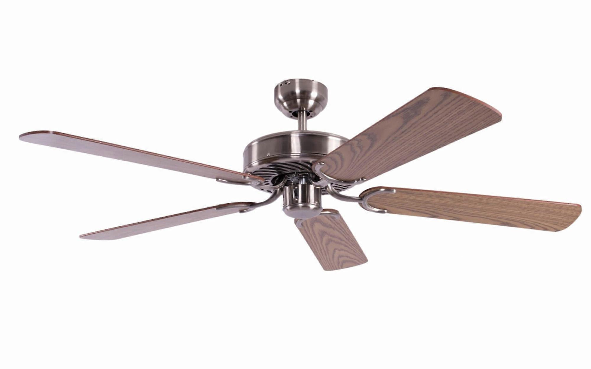 Deckenventilator Potkuri Silber / Eiche