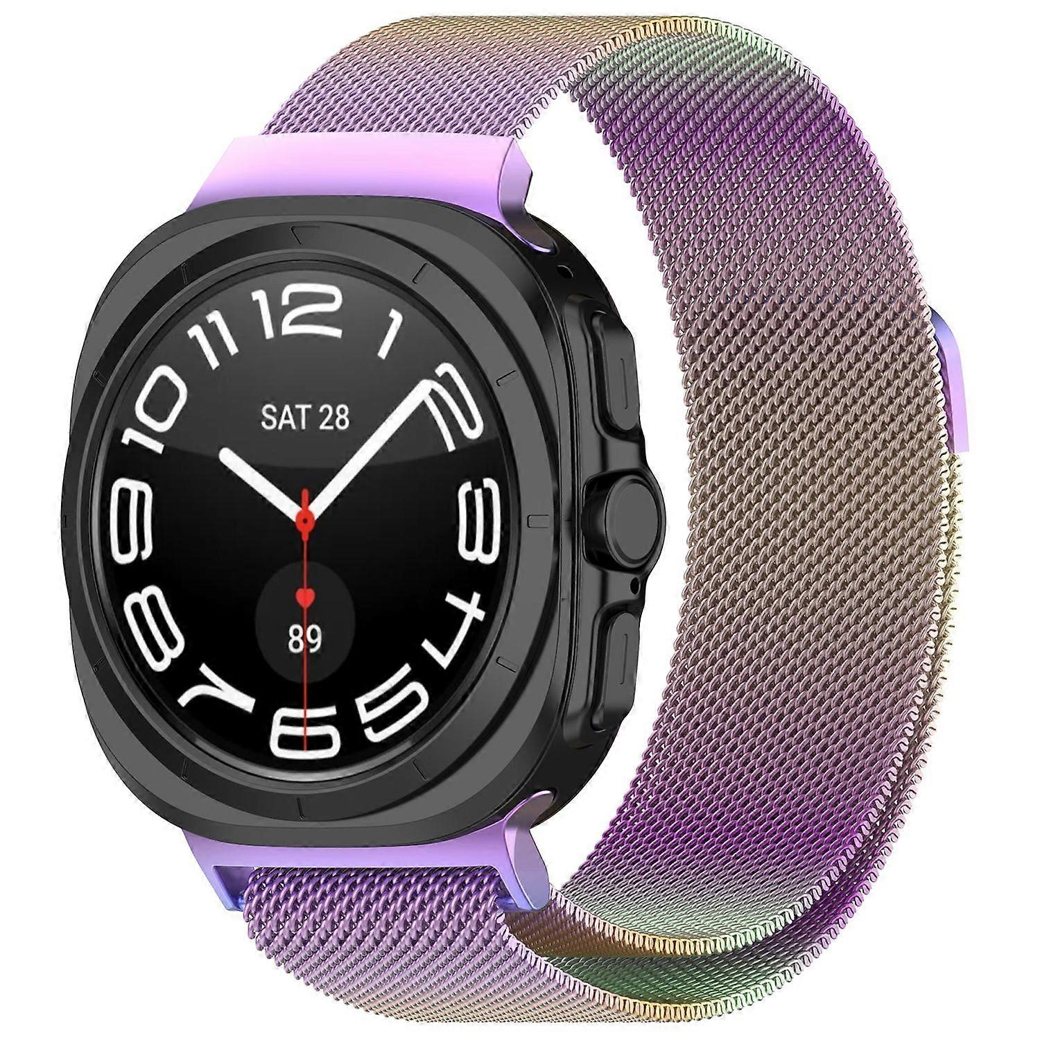 For Samsung Galaxy Watch Ultra 47mm Milan Metal Steel Mesh Replacement Strap with Magnetic Clasp, Assorted Colors
