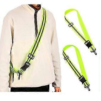 Reflective tape for night walking - 2 adjustable safety belts, running and outdoor visibility [XR]