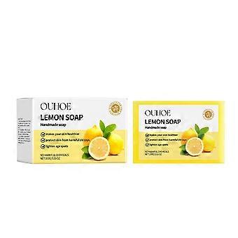 Herbal Lemon Bath Soap renser forsiktig glatt kropp og hud med forfriskende oljekontrollerende rensesåpe
