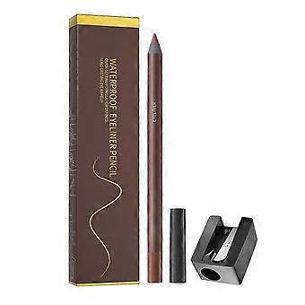 Gel Eyeliner Pencil: Waterproof, Smudge-Proof, Long-Lasting Plum, Includes Sharpener