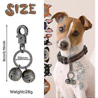 Durable Brass Pet Bells compatible with Cats and Dogs Loud Collar Charm Pendant with Safety Clip