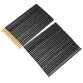Black Fiber Eyeliner Brush Makeup Applicator Tool for Makeup Artists and Gifts 100pcs