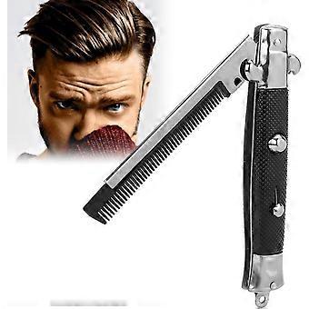 Folding comb, automatic push button, convenient exercise tool