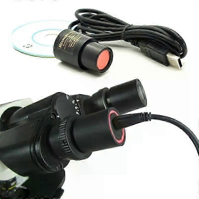 2MP CMOS USB microscope camera with digital eyepiece, microscope driver included.