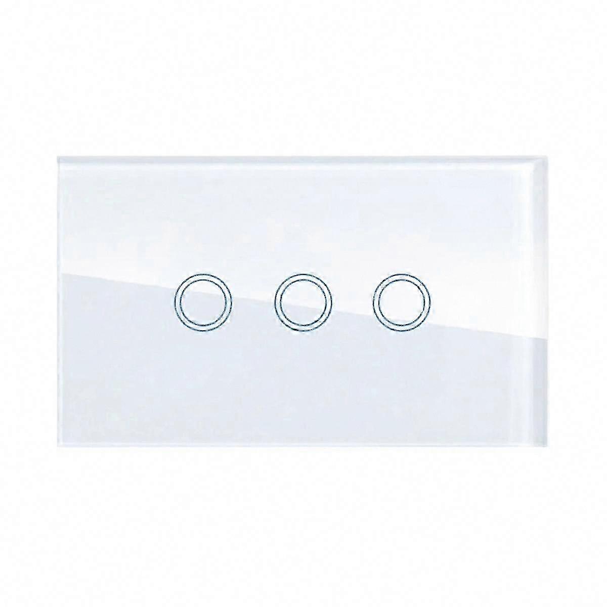 WiFi Smart Light Switch 3 Gang 2500W Touch Switch with Neutral Wire