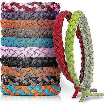 Braccialetti repellenti per zanzare, Gritin Confezione da 12 braccialetti repellenti per insetti Campeggio indoor e outdoor, adulti e bambini senza DEET e senza olio di citronella