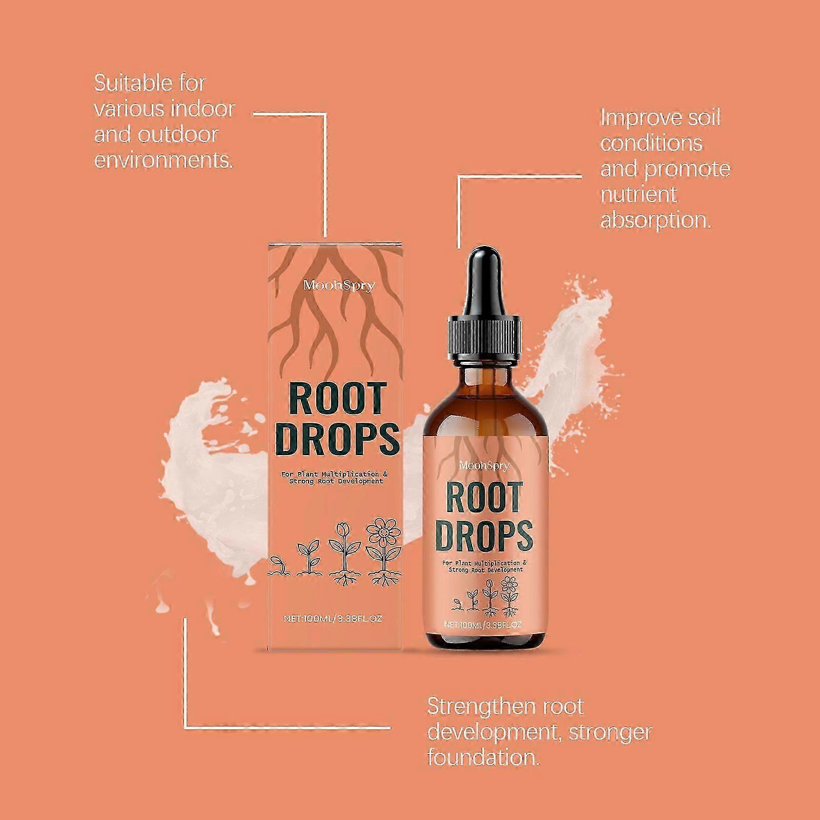 MoonSpry Rooting Drops  Liquid Root Stimulator for Indoor Houseplants