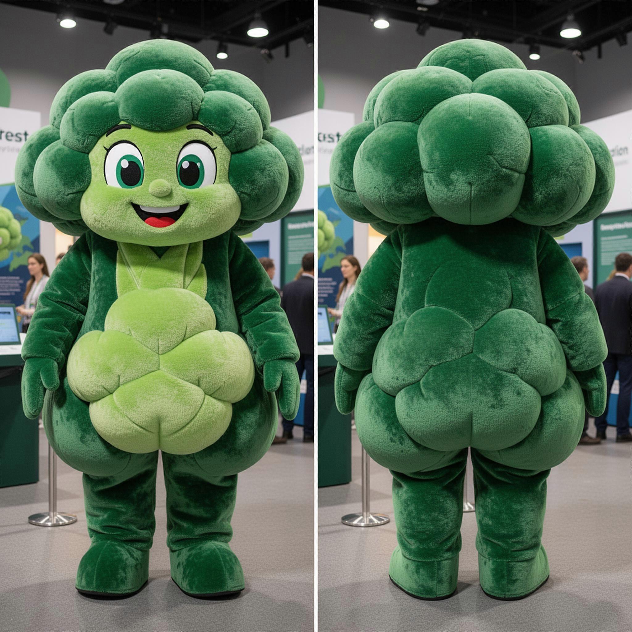 MASTICOT Forest Green Leafy Cauliflower Mascot
