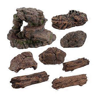 Realistic PVC Decorative Stones Set