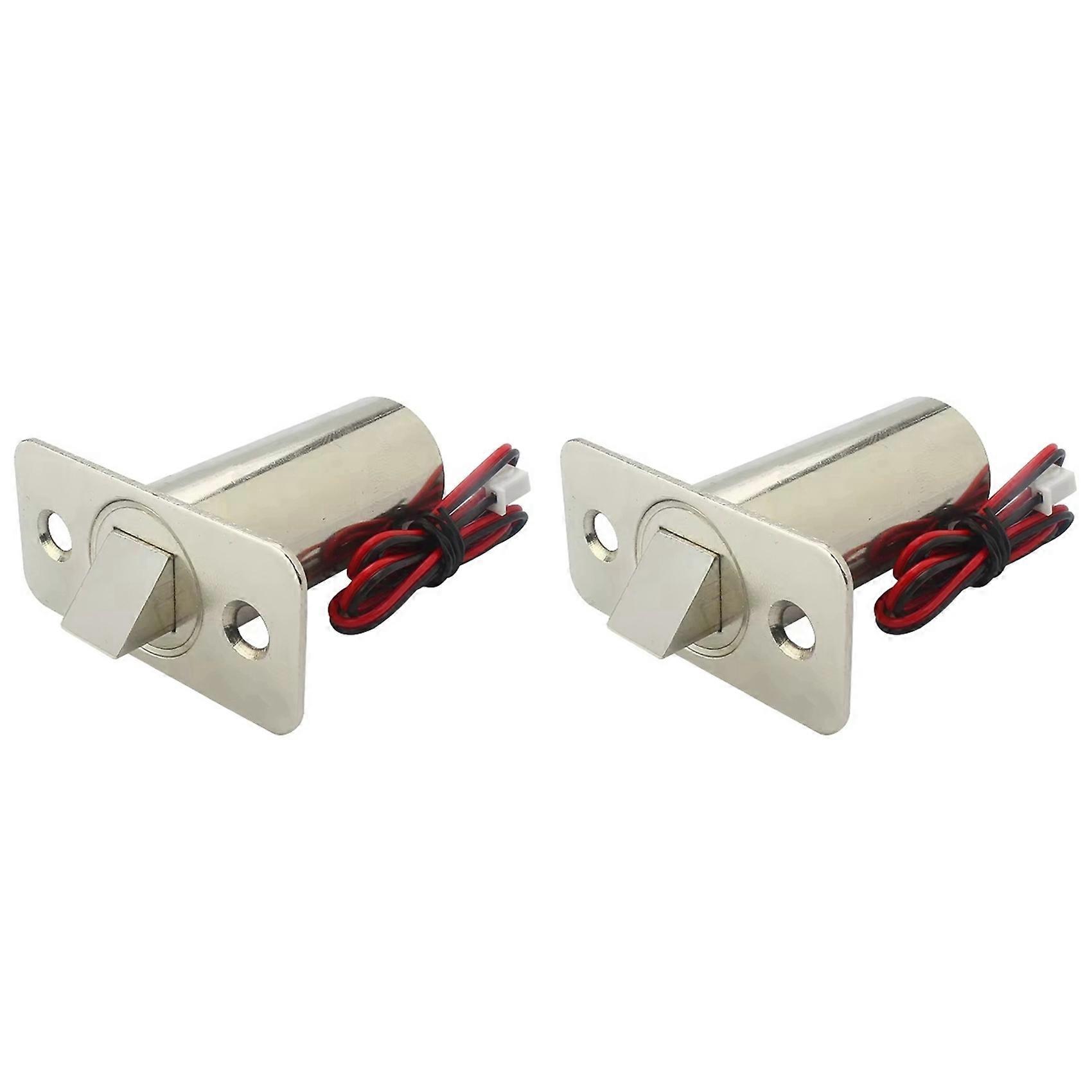 2X Embedded Door Lock DC24V Electric Bolt Lock Access Control Electromagnetic Lock Concealed Electric Control Lock