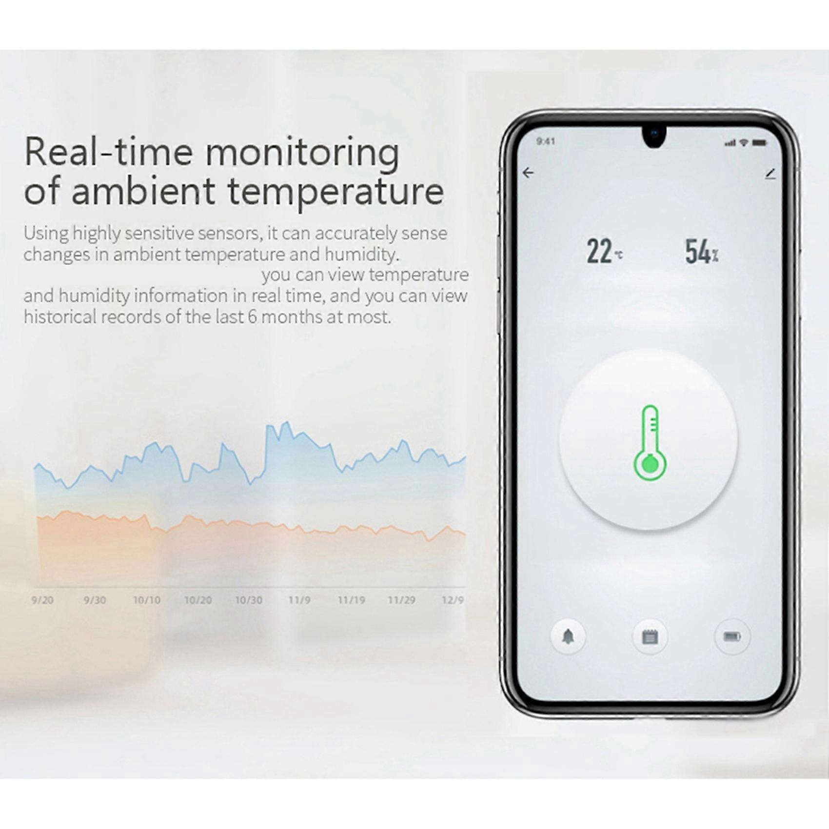 3X Graffiti Zigbee Smart Temperature and Humidity Sensor Smart Home Link Wireless Temperature and Humidity Sensor