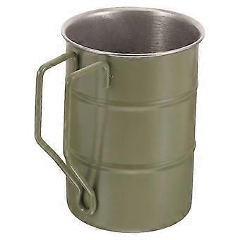 4 st campingmuggar i rostfritt stål med handtag för att dricka drycker, perfekt för camping, hemmabruk, kafé och restaurang, ergonomisk design