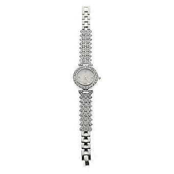 Ladies Quartz Watch Rhinestone Embellished Decorative Wrist Watch with Versatile Belt for Women