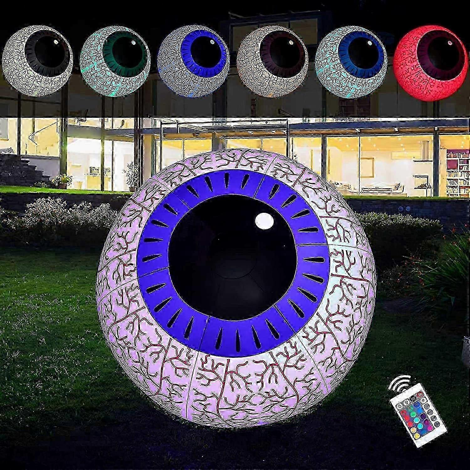 IP65 Waterproof LED Remote Control Halloween Inflatable Ghost Eyeball Lights