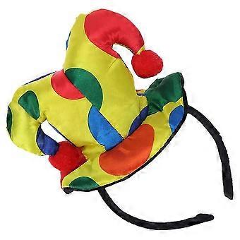 1Pack Multi Color Clown Style Halloween Headband for Festival Costume Parties Adult Child