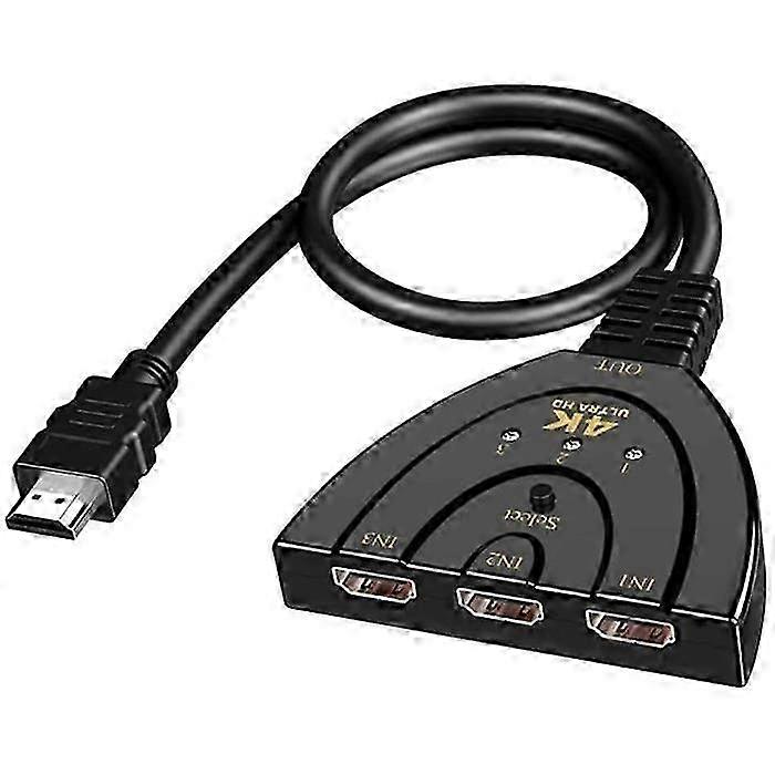 3-Port 4K HDMI Switcher