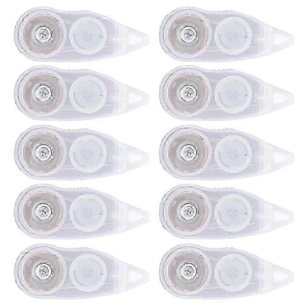 White Roller Correction Tape 10Pcs with Eraser Function Instant Correction compatible with Students