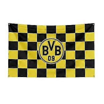 Född Pretty 3x5 Borussia Dortmund Flagga Polyester Tryckt Racing Sport Banner För Decor