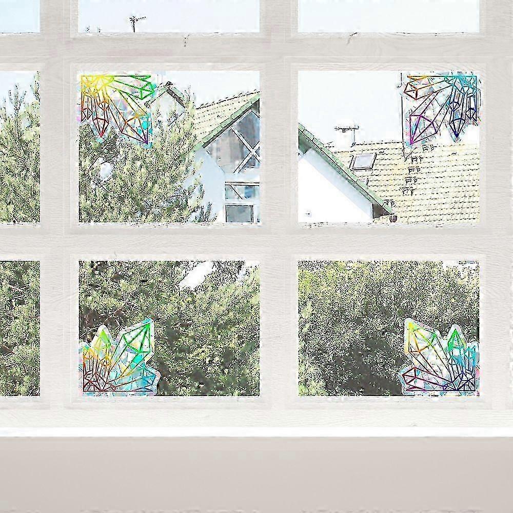 Static Cling Rainbow Bird Safety Decals