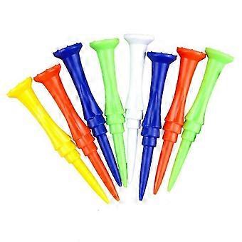 Golf-Tees, Kunststoff-Long-Cup-Tees, Golf-Kunststoff-Tees Step Down, zufällige Farbe, 80mm, 12PCS YDW