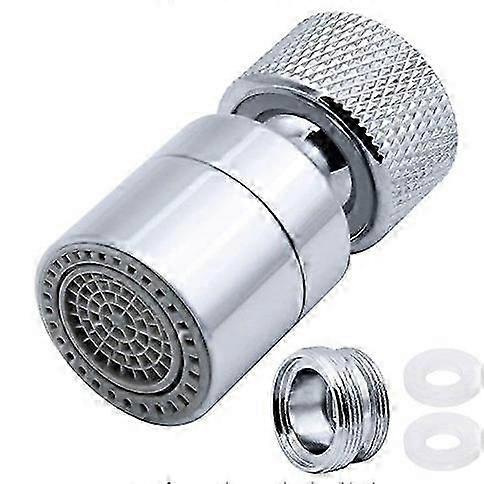 1PCS Dual Function Wide Angle Solid Brass Faucet Aerators - Male Thread - Polished Chrome(#25)