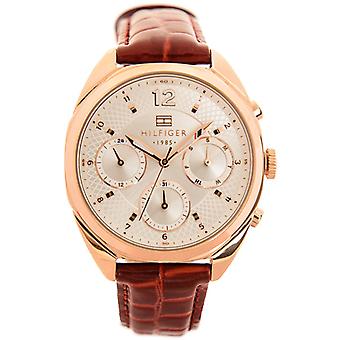 Tommy hilfiger mia Uhr für Frauen Analog Quarz mit synthetischen Lederarmband 1781506