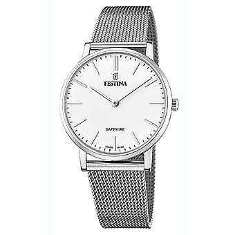 Festina swiss made watch for Analog Quartz Men with stainless steel bracelet F20014/1