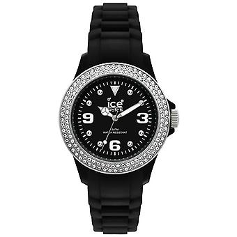 Ice-star black & white Quartz Analog Women's Watch with Silicone bracelet ST.BS. B.S.11
