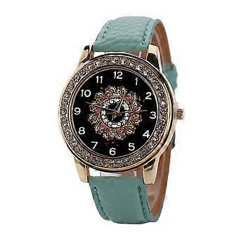 Elegant Rhinestone-Studded Crystal-Accented Waterproof Women’s Watch