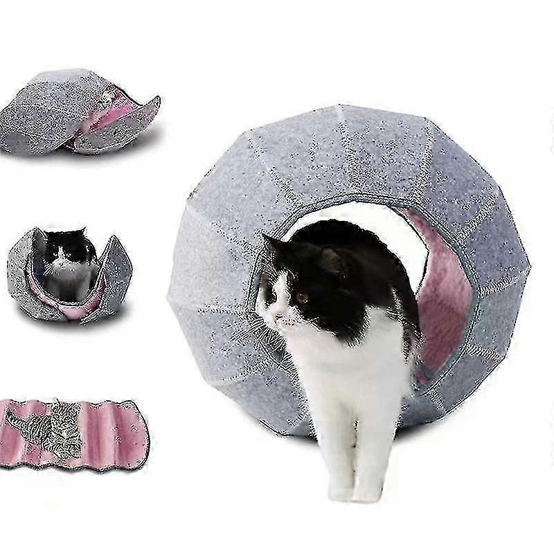 Foldable Multi-Shape Cat Tunnel Bed