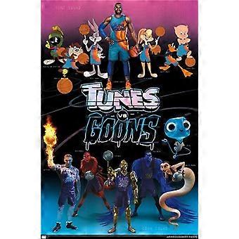 SPACE JAM 2 - TUNES VS GOONS - MOVIE Wooden Jigsaw Puzzles BASKETBALL NEW LEBRON UE392