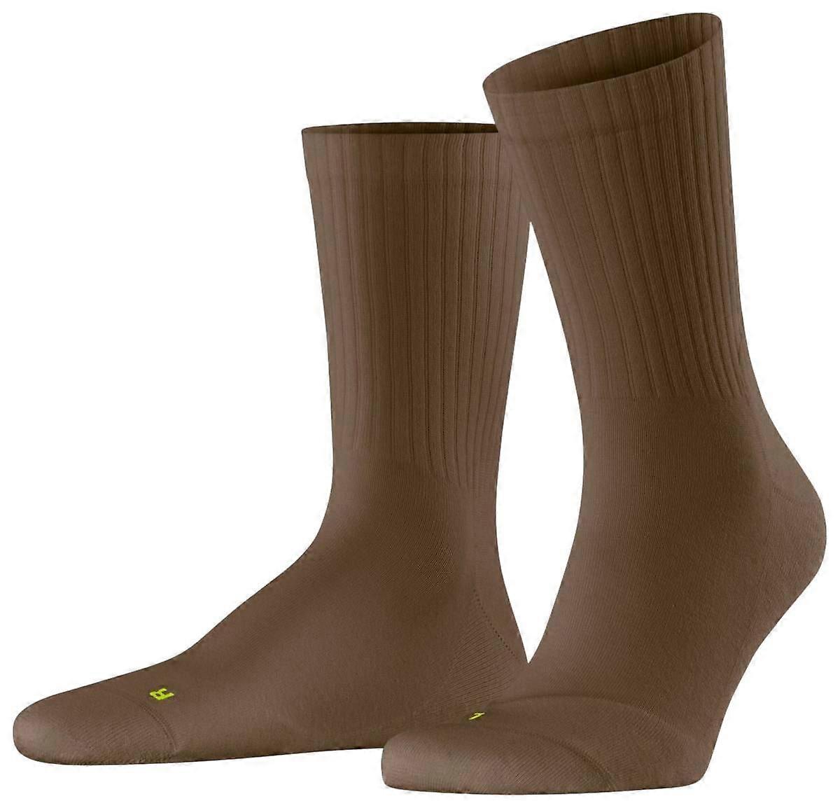 Falke Run Rib Crew Socks - Cappucino Brown