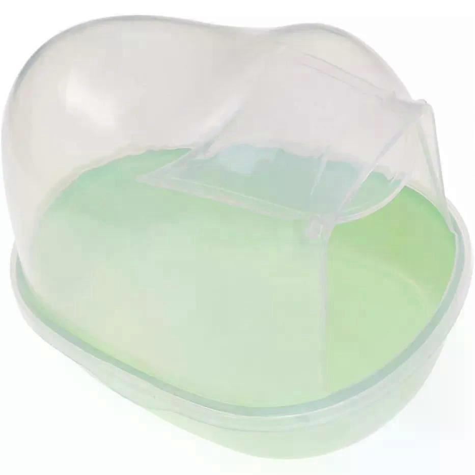 Blue Plastic Hamster Bathroom Open Design Translucent Bath Basin