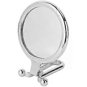 Compact Travel Makeup Mirror, Folding Magnifying Vanity Mirror for Handbag, Small Lightweight Metal Glass Mirror, 15 x 1 cm