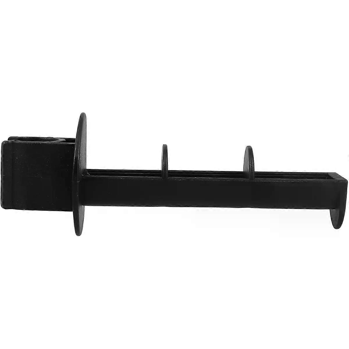 Roll Stand for Commode Chair Arms, Black Plastic Holder