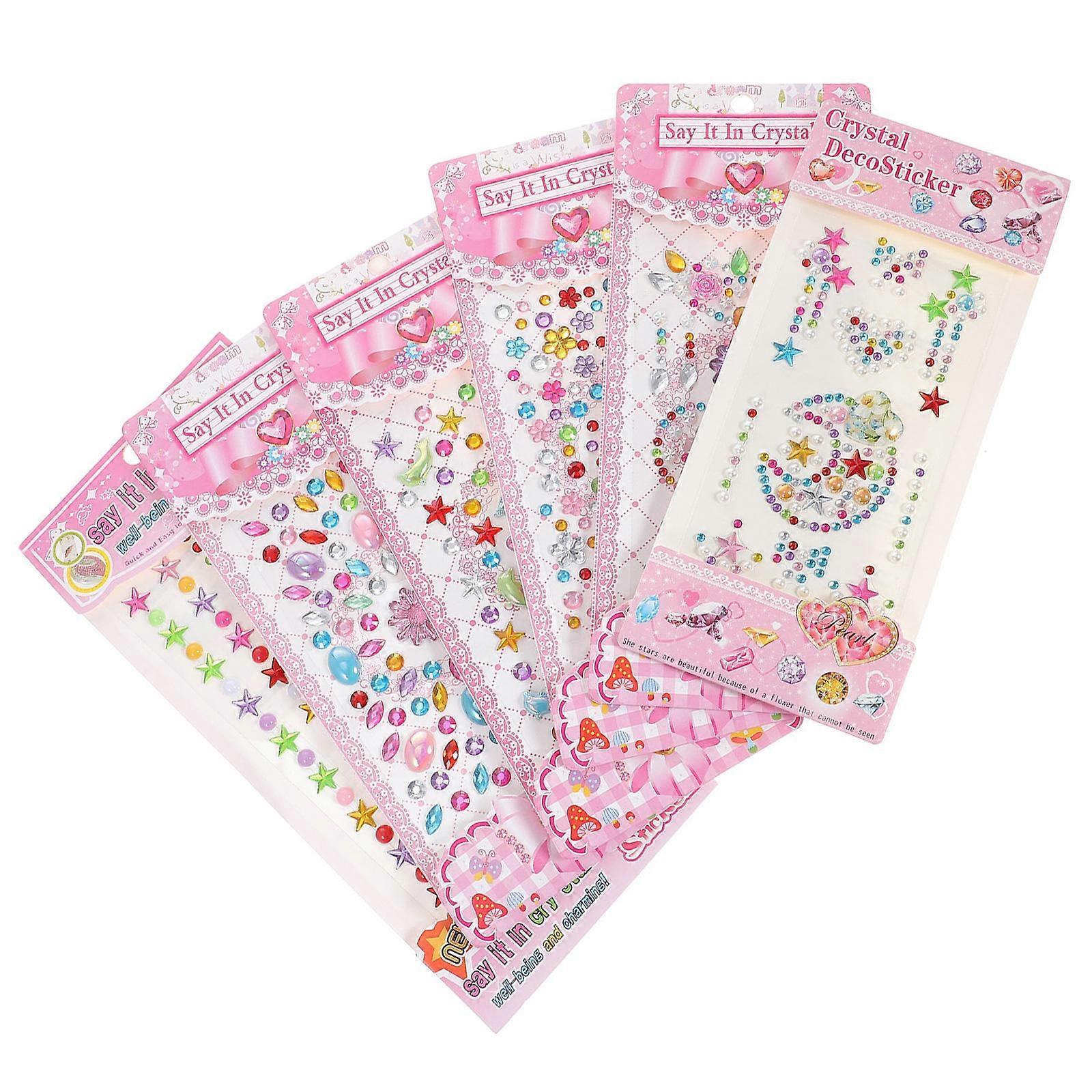 Temporary Face Jewels 12 Sheet Set
