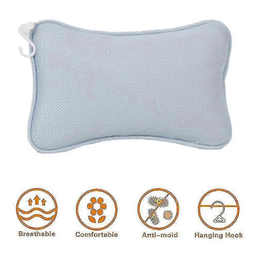 Orthopedic Bath Pillow With 2 Suction Cups