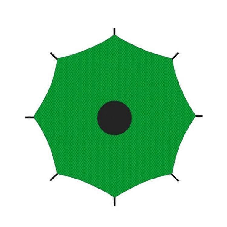 Tearproof Sun Blocking Trampoline Canopy Cover Waterproof Design Universal Size Windproof Construction Easy Installation