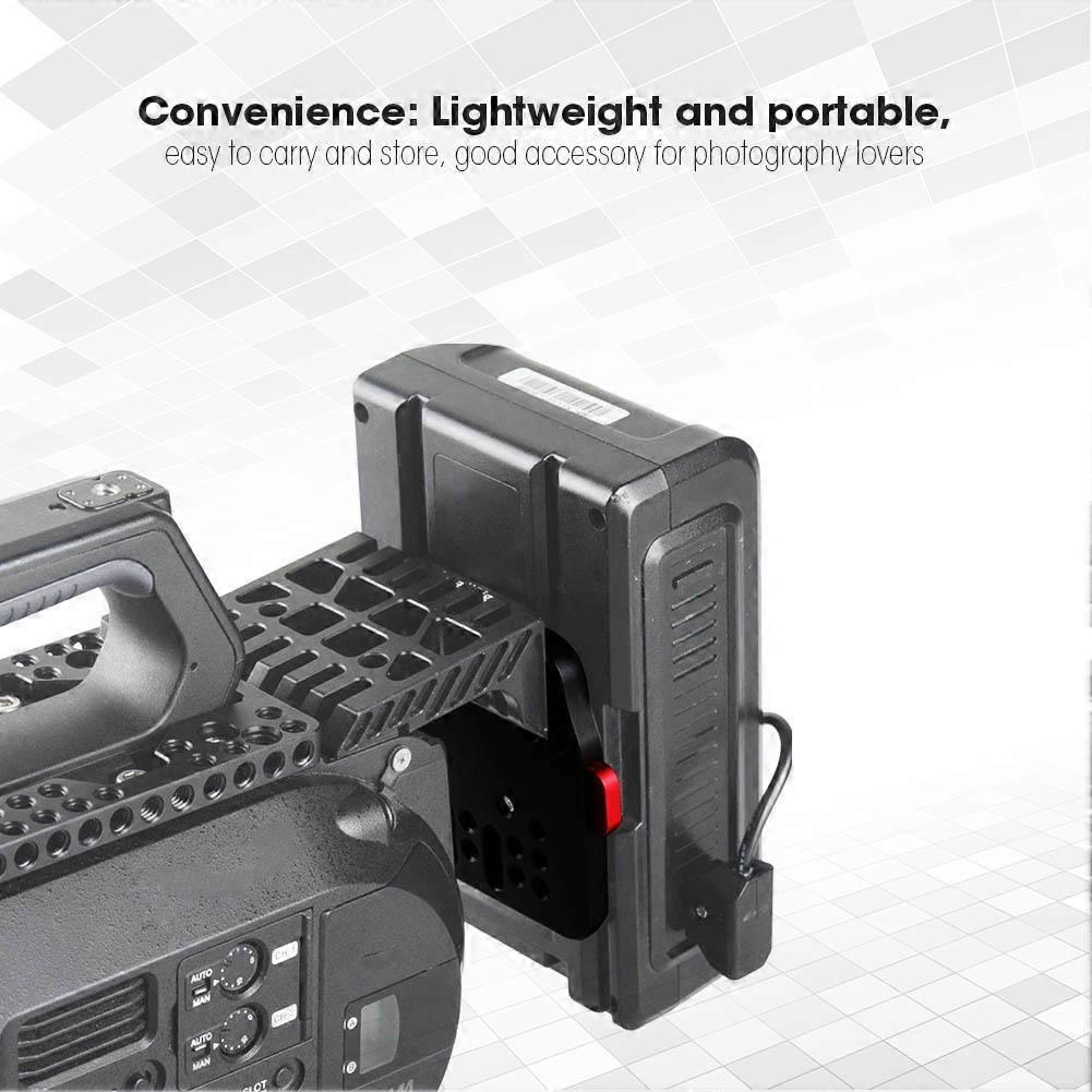 V Lock Assembly Quick Release External Battery Plate Camera Accessory