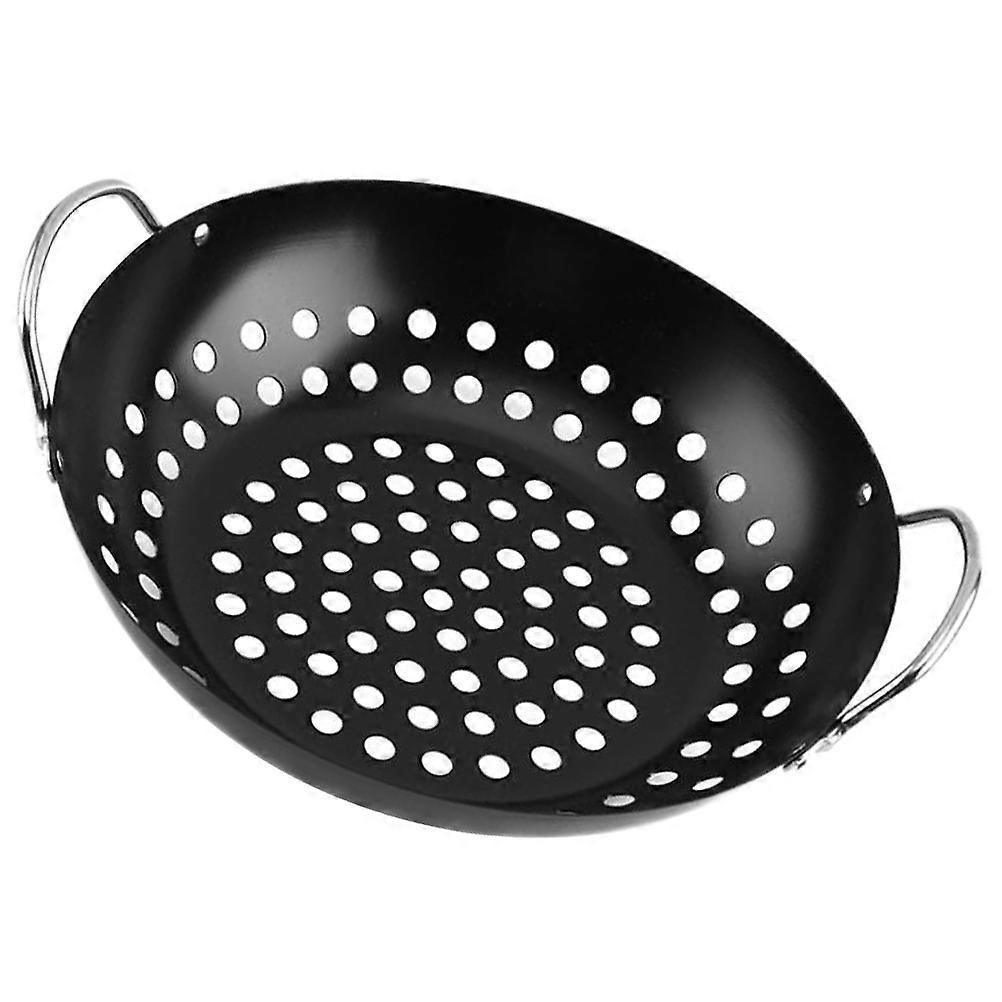 Multi Function Bbq Pan Nonstick Grilling For Veggies 9.4 7.9 2.5in 1Pcs