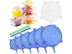 6pcs Different Sizes Stretchable Silicone Reusable Silicone Stretch Lids