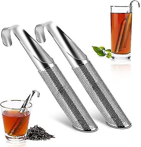 2 Stück Teesieb, Tee-Infuser für losen Tee, Edelstahl-Tee-Diffusor, extra feine Maschen steiler